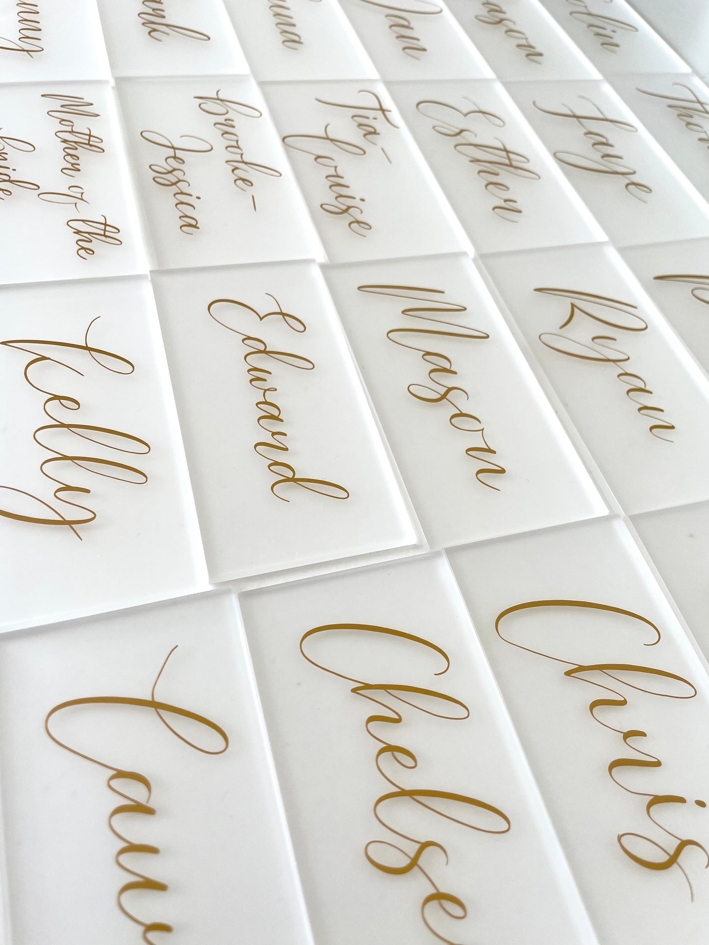 Acrylic Place Settings - Ideal for Weddings, Baby Showers *Sets of 5 - Read Description*