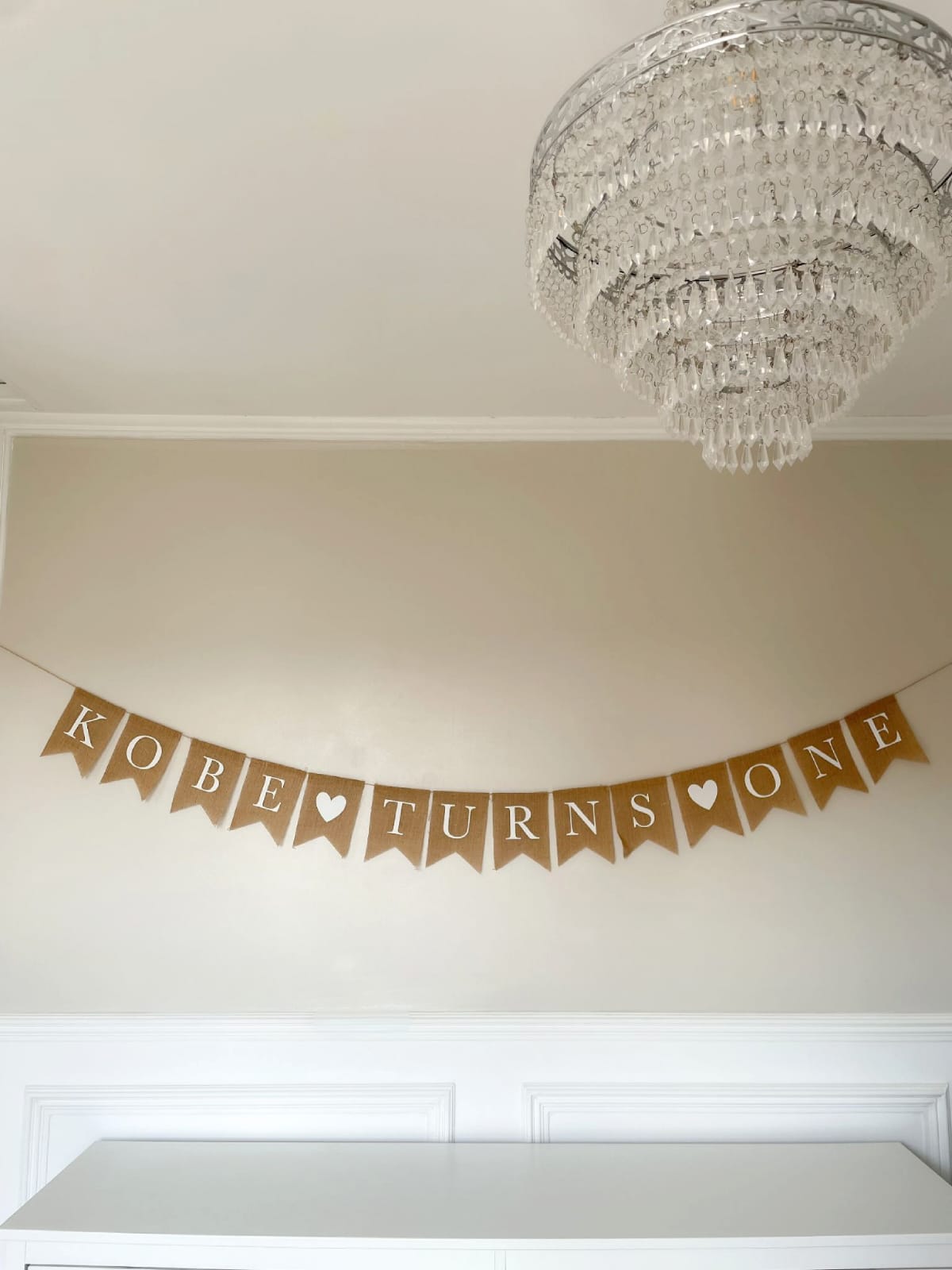 Jute Personalised 15 Flag Bunting.