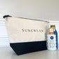 Sun Cream Storage Accessory Zip Bag