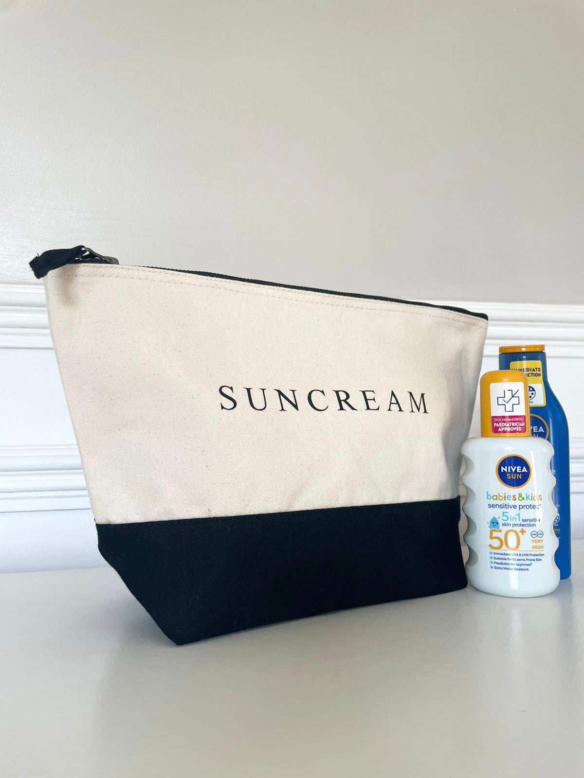 Sun Cream Storage Accessory Zip Bag