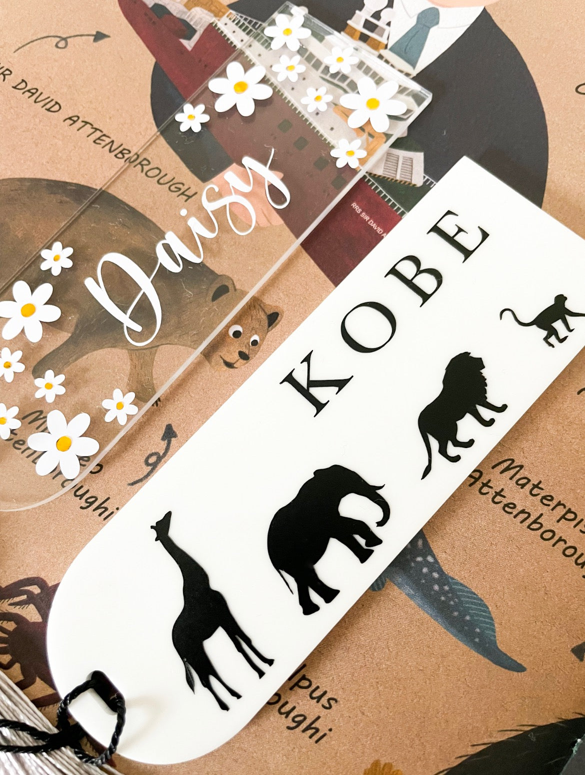 Personalised Children's Mini Bookmark with Tassel