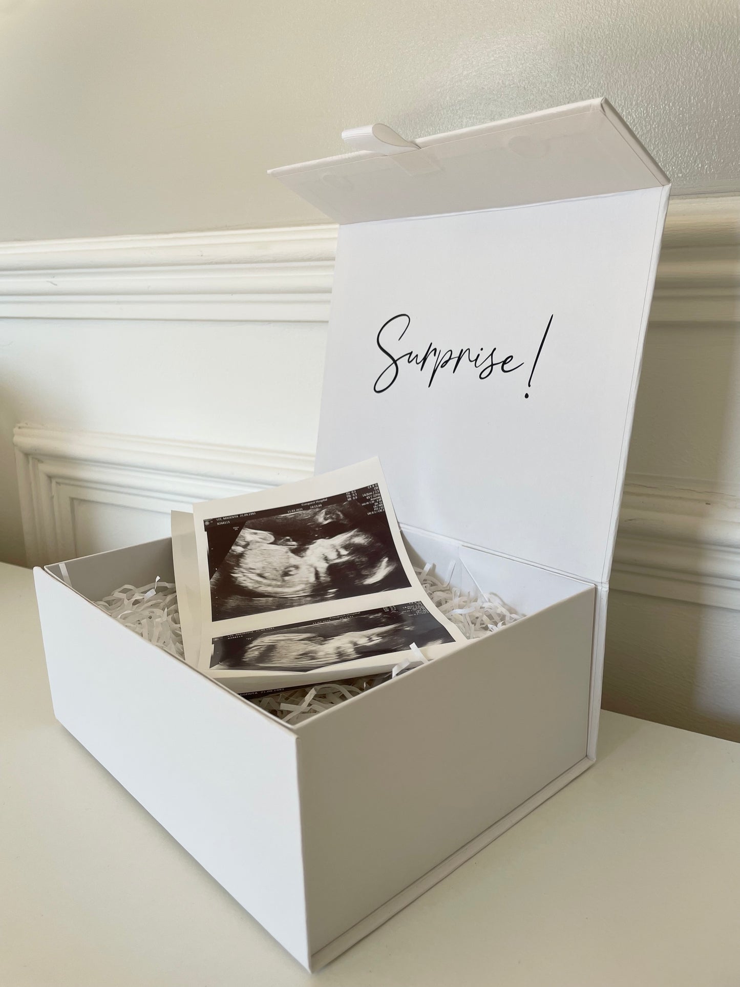White Magnetic Personalised Gift Boxes