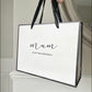 Personalised Birthday Luxury Black & White Gift Bag