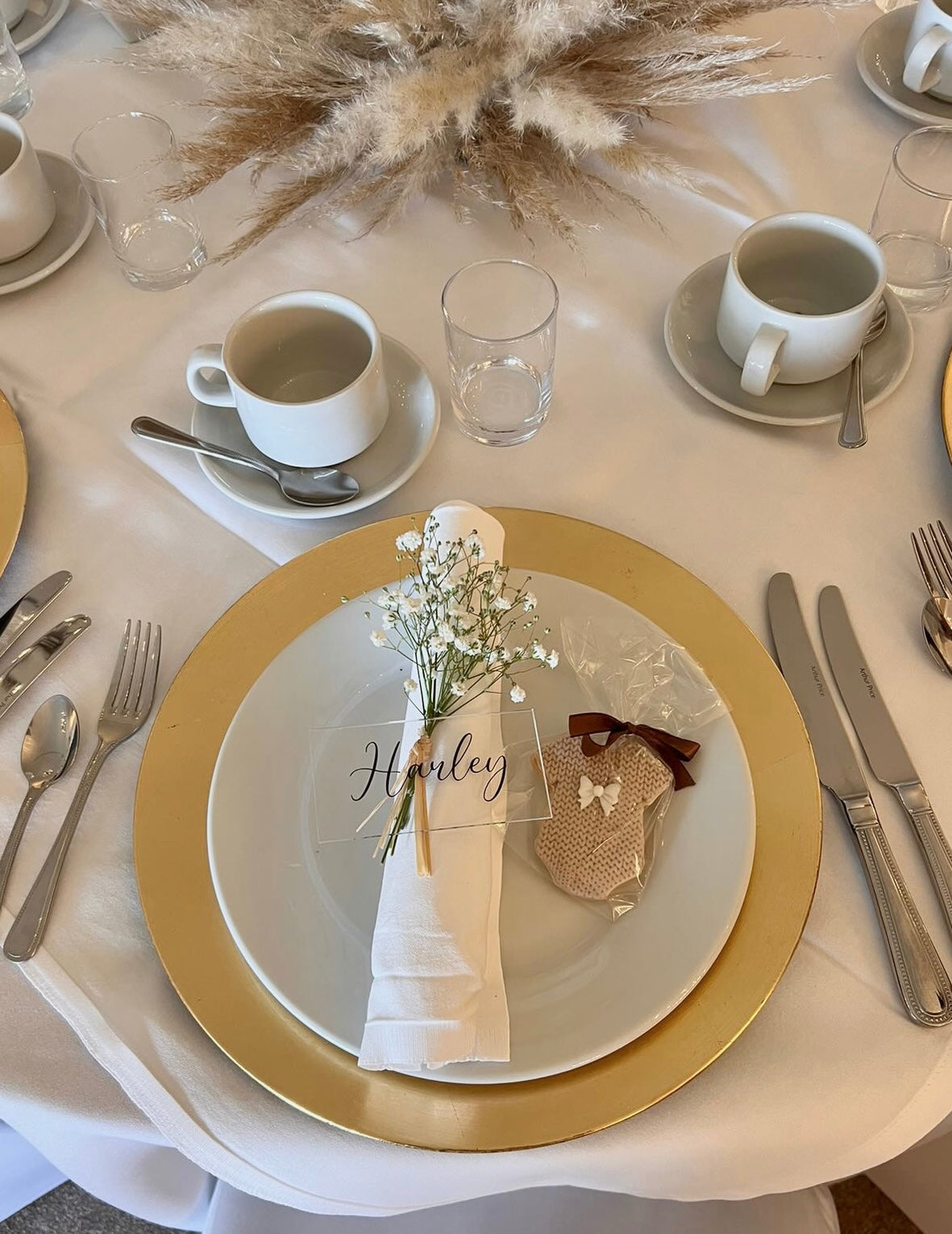 Acrylic Place Settings - Ideal for Weddings, Baby Showers *Sets of 5 - Read Description*