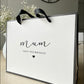 Personalised Birthday Luxury Black & White Gift Bag