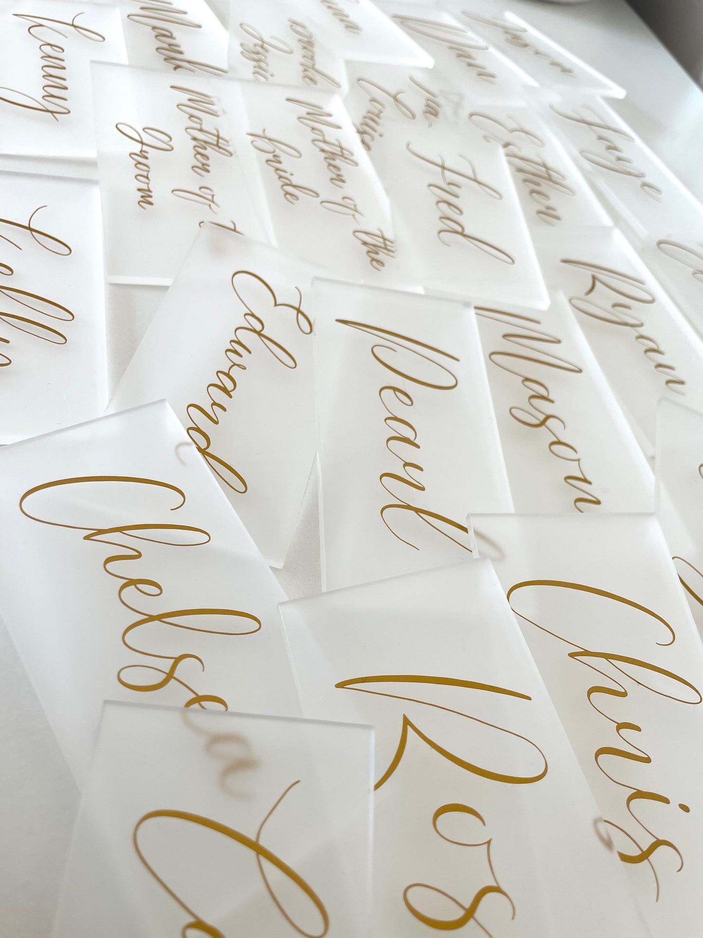Acrylic Place Settings - Ideal for Weddings, Baby Showers *Sets of 5 - Read Description*