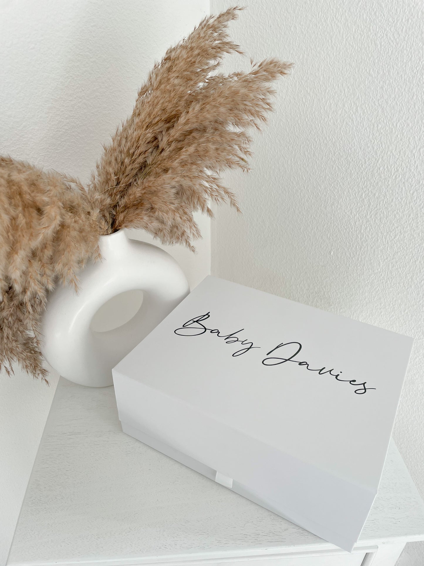 White Magnetic Personalised Gift Boxes