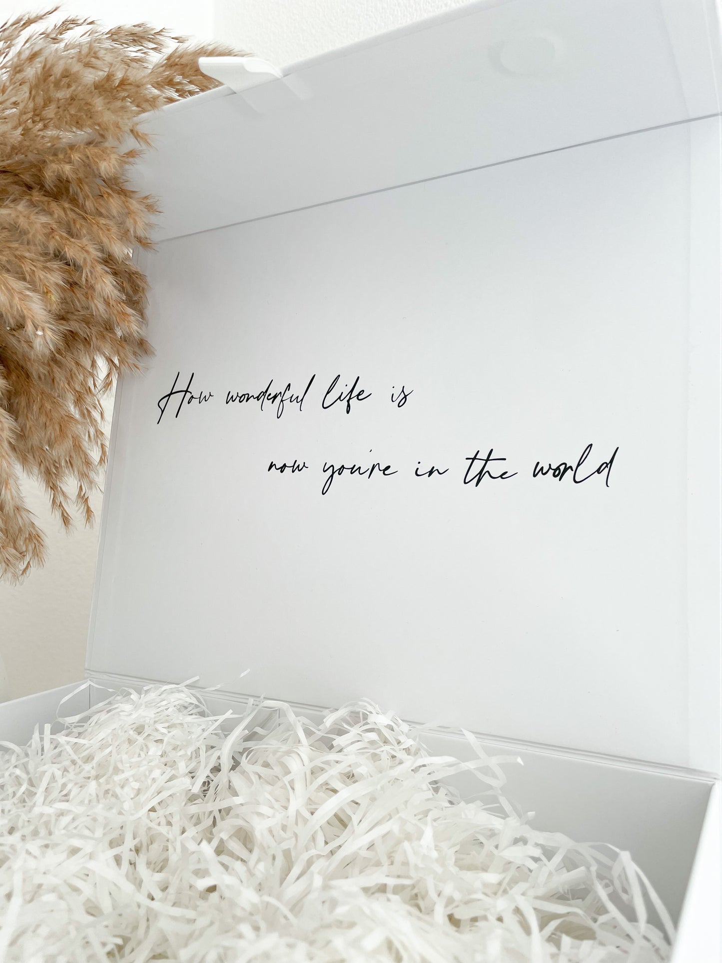 White Magnetic Personalised Gift Boxes