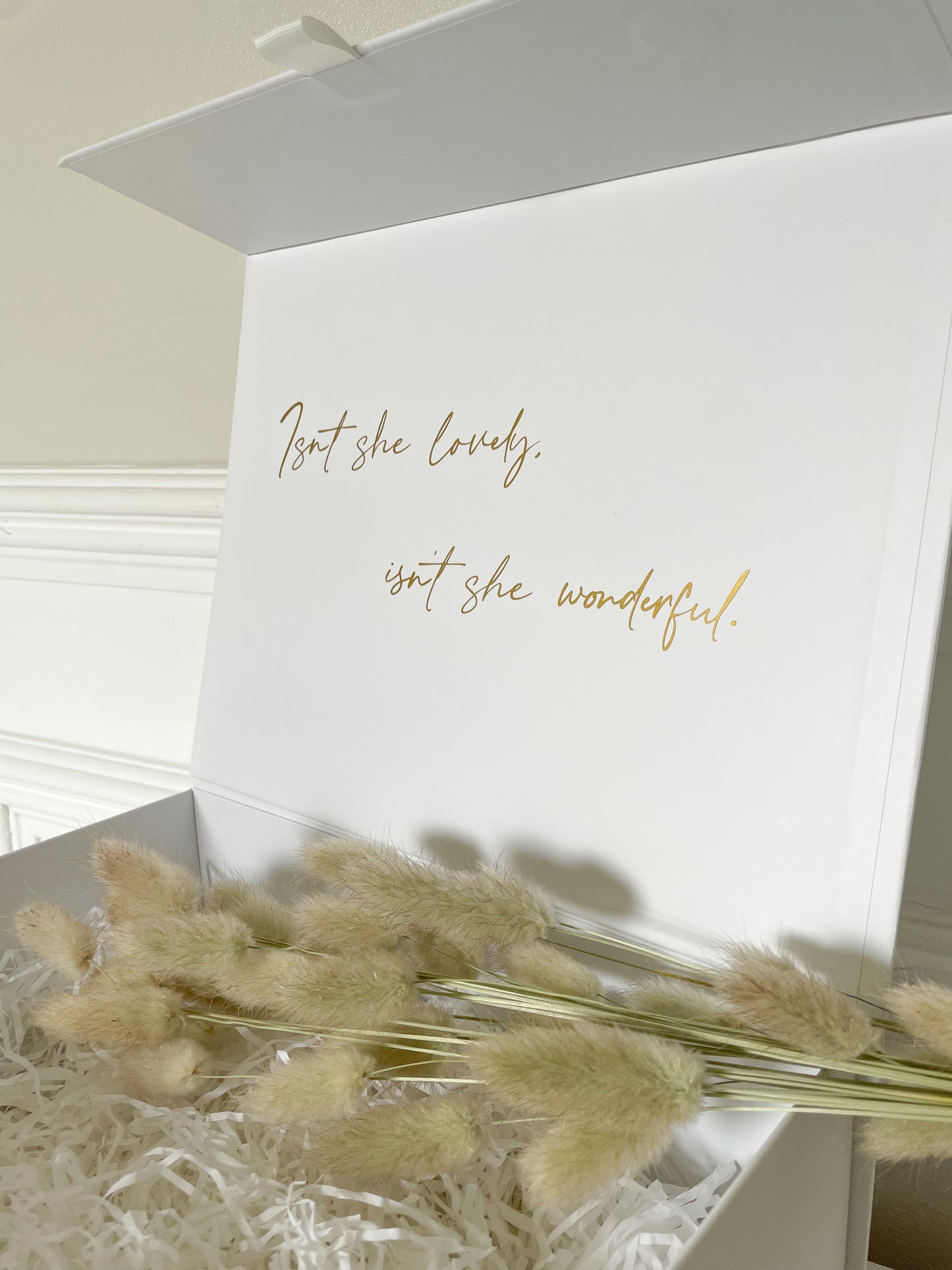 White Magnetic Personalised Gift Boxes