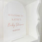 White Arch Acrylic Table Sign